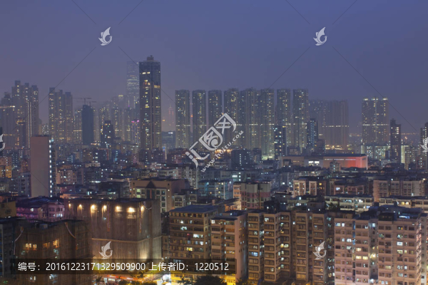 香港市中心的夜晚