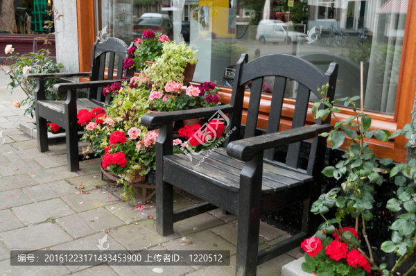 花店的門口