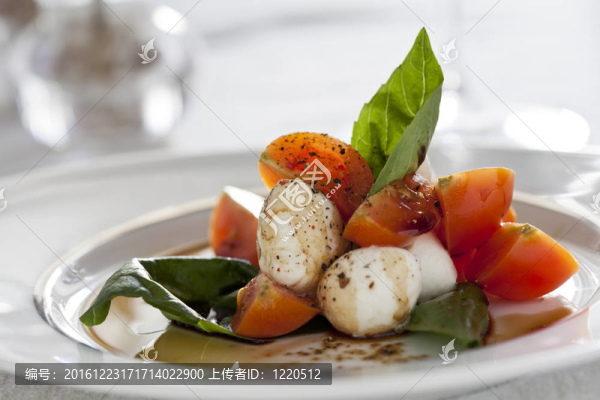 番茄和Mozzarella