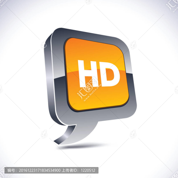 高清3D氣球按鈕。