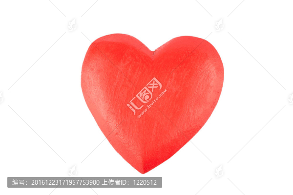 紅色的木制的心
