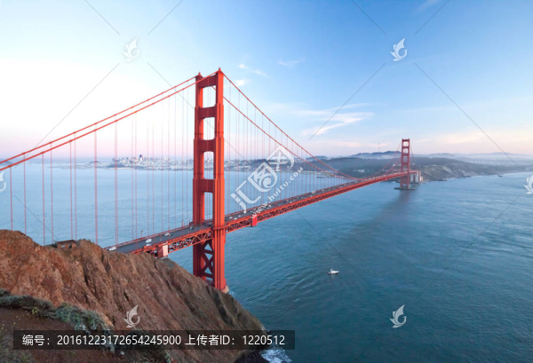 黃昏的金門大橋