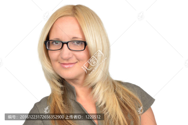 戴眼鏡的商業(yè)女性