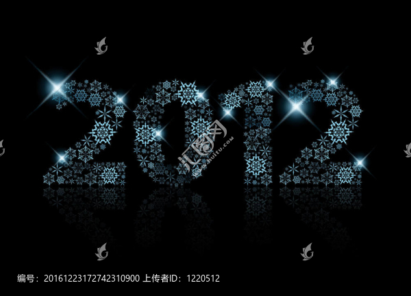 2012由藍(lán)色雪花