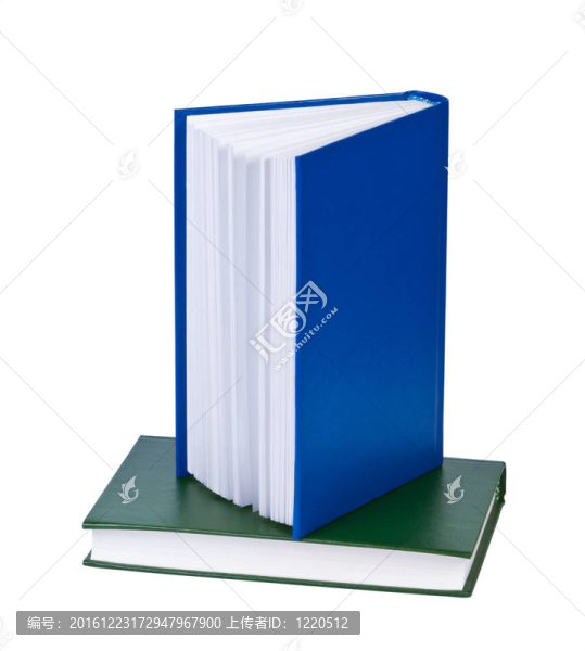 白色背景的兩本書。