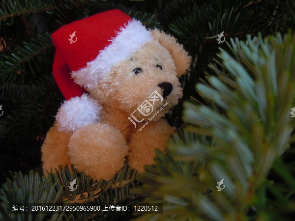 填充動物玩具狗和圣誕