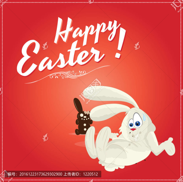 復(fù)活節(jié)兔子插畫