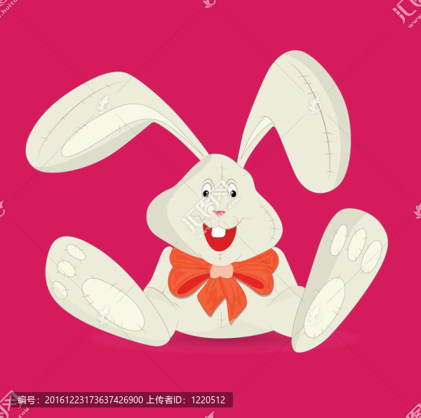 快樂的載體的兔子