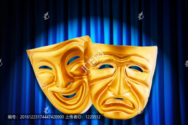 帶面具的戲劇表演概念