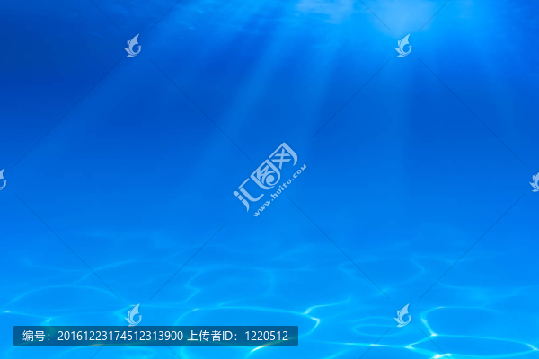 水下的藍色背景