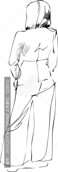 女孩從后面