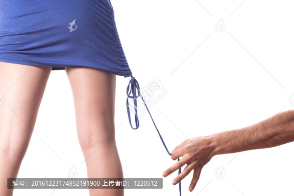 藍色迷你裙