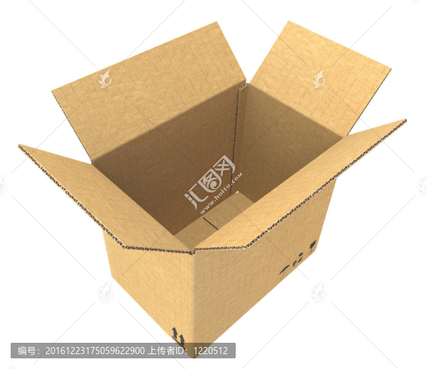 開口紙箱。