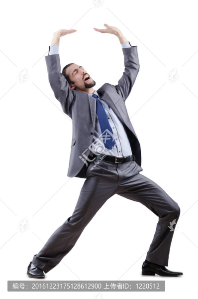 商人推開虛擬障礙