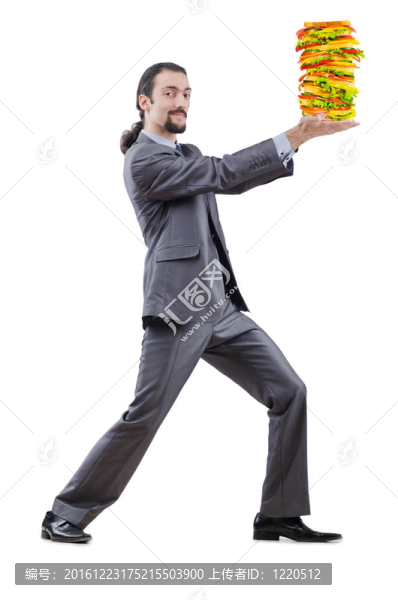 男人和巨人三明治白色