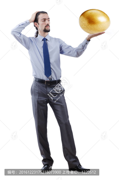 人與金蛋隔白