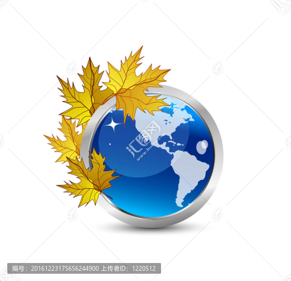 秋天的地球概念