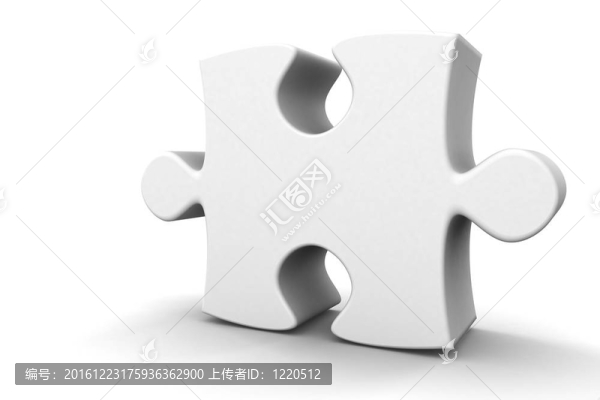 白色3D拼圖