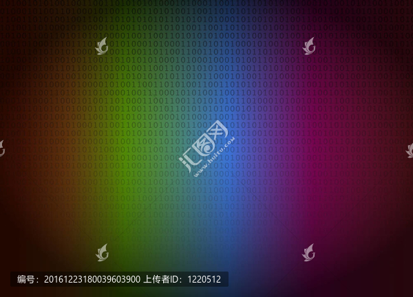 彩色背景下二進(jìn)制碼的衰落。