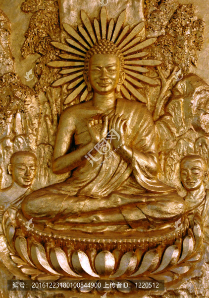 金佛坐蓮花