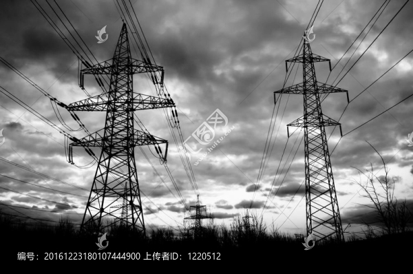 可怕的電源線的輪廓