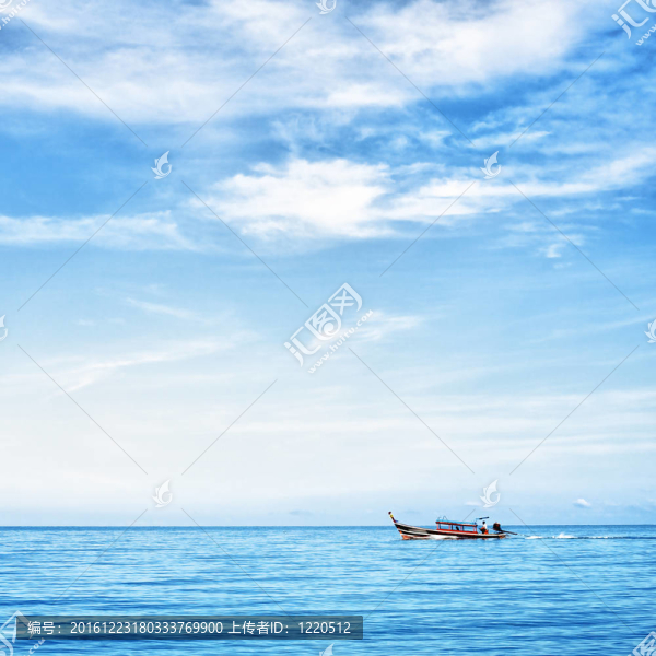 海上船