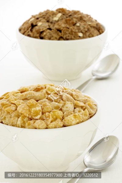 美味和健康的磨砂玉米和麥麩