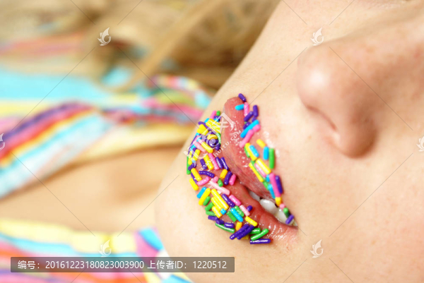 糖果一樣的嘴唇