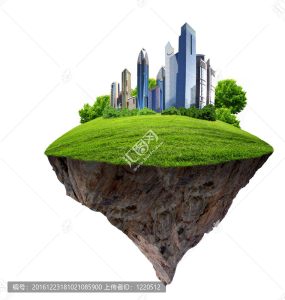 自然景觀包圍的現(xiàn)代城市