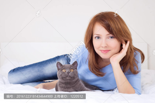 女人與貓