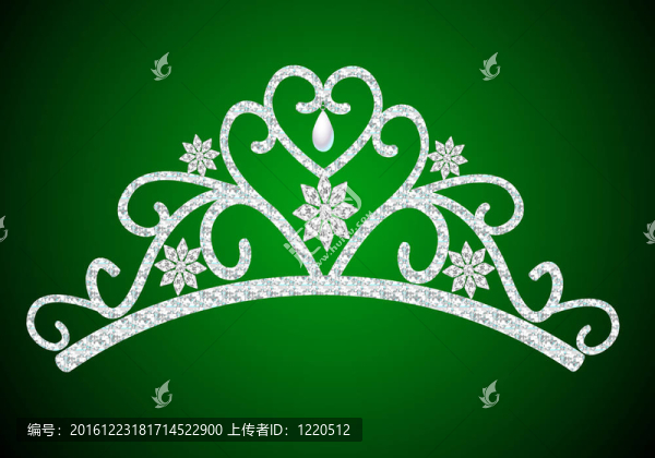王冠的女性結(jié)婚珍珠綠