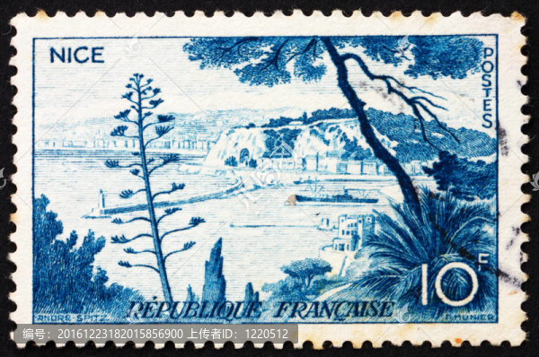 郵票法國1955尼斯；法國