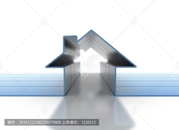 房子的三維符號