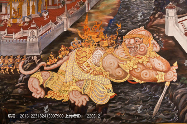 杰作羅摩衍那畫寺在泰國(guó)