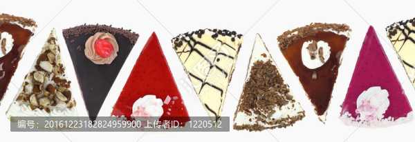 蛋糕片的旗幟