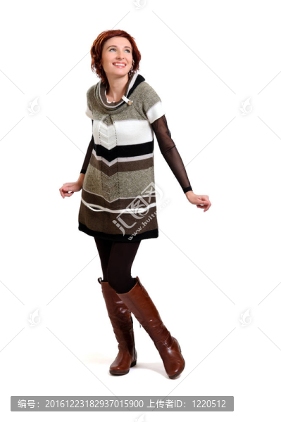 一個(gè)快樂的年輕女人的肖像