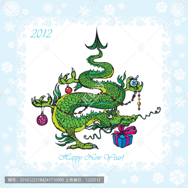 圣誕新年明信片