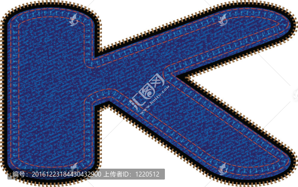 字體的藍(lán)色牛仔褲