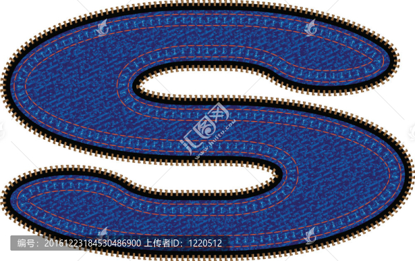 字體的藍(lán)色牛仔褲