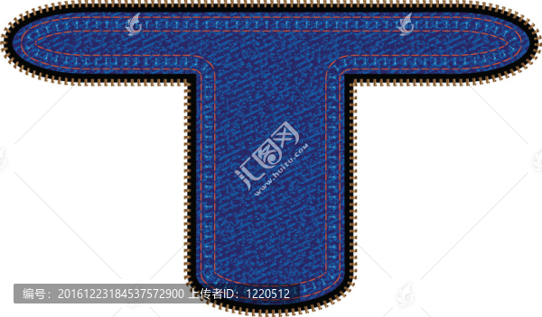 字體的藍(lán)色牛仔褲