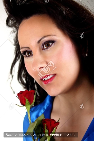 一個年輕漂亮女人的畫像