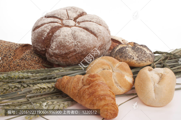 各種breadrolls和面包