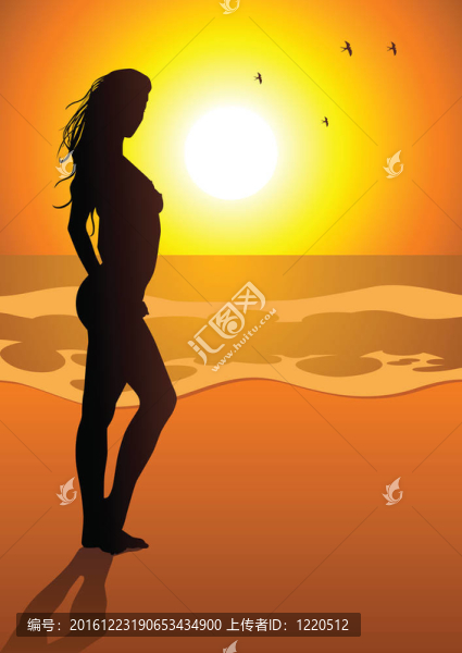 海灘上的女孩