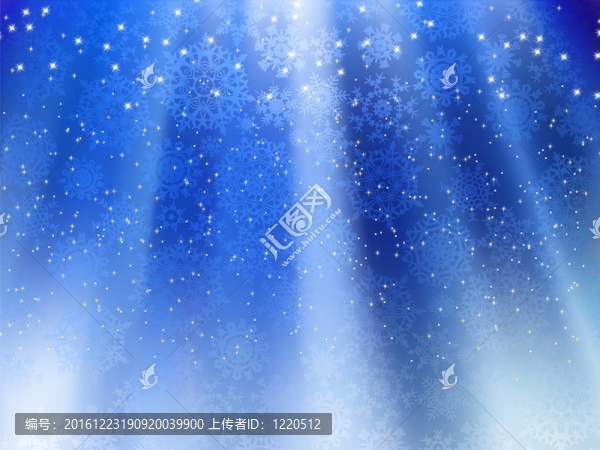 藍(lán)色背景雪花。EPS,8