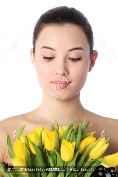 女人與花