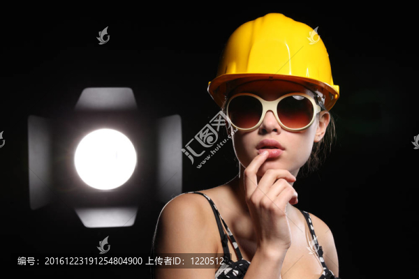 美麗的建筑工人