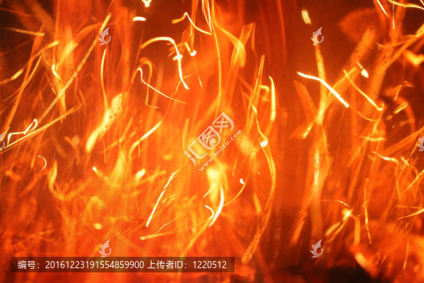 燃燒的火