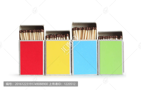 形形色色的火柴盒上的白色