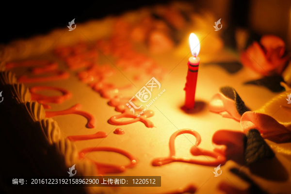 蠟燭生日蛋糕