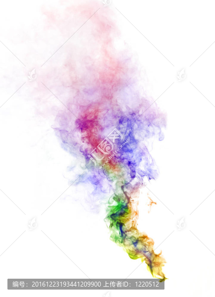 彩色的煙霧